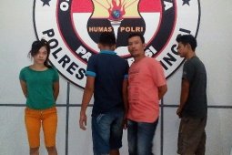 Pasangan pesta sabu digerebek