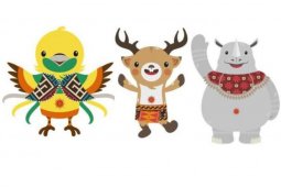 Maskot Asian Games hadir di Bandara Jambi