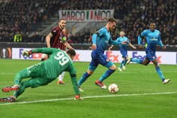 Liga Europa - Arsenal raih kemenangan 2-0 di markas Milan