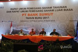 Bank Sumut 2017 raih laba Rp630,01 miliar