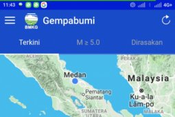 Tapsel di goyang gempa