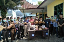 27,59 Kg ganja kering dimusnahkan