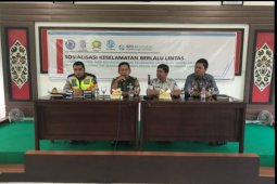 Satlantas Polres Tapin Sosialisasi Keselamatan Berlalu Lintas Di Kodim