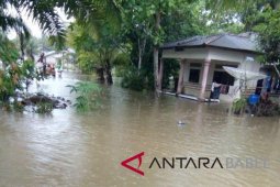 140 rumah warga di Kayu Besi Bangka kebanjiran