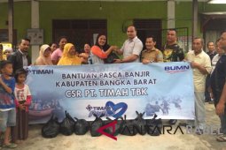 PT Timah membagikan 1.000 sembako korban banjir