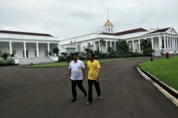 Presiden Jokowi dan Airlangga olahraga di Kebun Raya Bogor