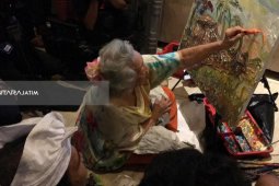 Kolaborasi Dua Pelukis Ternama Ramaikan Pameran Lukisan di Surabaya (Video)