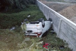 Supir ngantuk mobil terguling di Aceh Utara