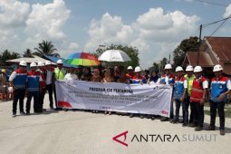 Pertamina perbaiki jalan Langkat Rp2,2 miliar