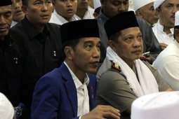 Panglima TNI dan Kapolri Dampingi Presiden Haulan