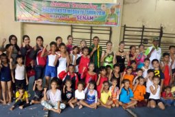 Denai juara umum senam porwil Medan IV