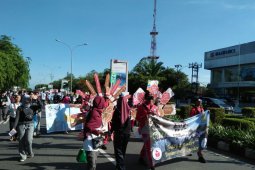 Pawai Literasi di Pontianak dimeriahkan ratusan pelajar dan mahasiswa