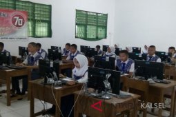 Ujian Nasional Tingkat SLTP Di Balangan Di Ikuti 1.971 Siswa