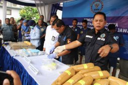 BB Narkotika Hasil Ungkap Dua Bulan Dimusnahkan BNNP Jatim