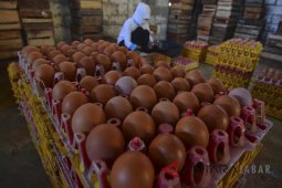 Harga telur di Indramayu tembus 27 ribu