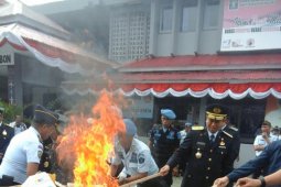 Pemusnahan barang sitaan warnai HBP di Ambon