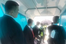 Kedatangan Presiden ke Singapura Disambut Hujan Deras (Video)
