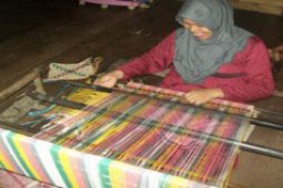 Tenun hampir punah ditampilkan di Wastra Borneo