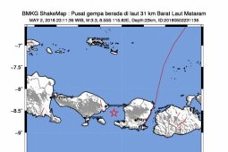Mataram diguncang gempa bumi 3,3 skala Richter