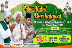 Polda Kalsel Bershalawat Hadirkan Habib Syech dan Guru Zuhdi