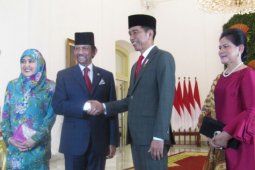 Presiden Jokowi sambut Sultan Bolkiah di Istana Bogor