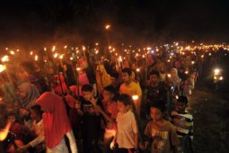 Bupati Bangka Barat apresiasi pawai obor sambut Ramadhan