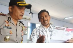 Kapolres Madiun Kota Cek Logistik Pilkada 2018
