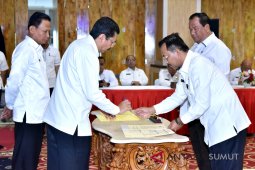 47 organisasi perangkat daerah sumut sepakati kinerja