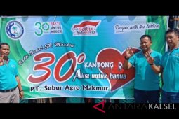 SP Mandiri PT Subur Agro Makmur gelar donor darah