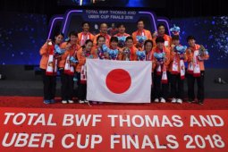 Jepang sukses raih Piala Uber 2018