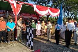 Ratusan peserta meriahkan napak tilas kebangsaan di Muntok