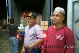 111 kotak surat suara tiba di KPU Labura