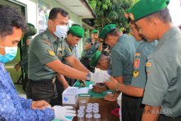Usai cuti Lebaran, seluruh prajurit dites urine