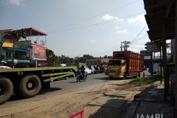 Kawasan Mendalo titik macet jalur mudik Jambi