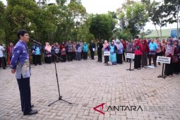 Pimpin Apel di RSUD H Boejasin