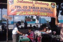 Warga Pangkalpinang padati TPS
