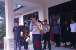 Polres Belitung kawal pendistribusian logistik