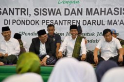Jokowi silaturahim ke Ponpes Darul Ma'arif Indramayu