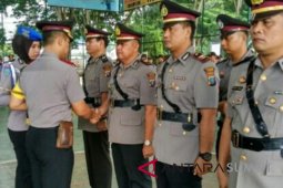 Tiga kapolsek Langkat Sertijab