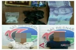 Polresta Banjarmasin tangkap dua pengedar bertransaksi narkotika