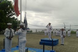 Danlanal Pimpin Apel Hari Pancasila di Mako Gorontalo