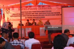 Petahana Mas Abu-Ning Lik Unggul Dalam Rekap Manual Kediri (Video)