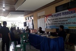 Hasil perolehan suara enam TPS belum diplenokan