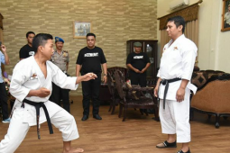 Fauzan tunjukkan aksinya depan Kapolda Kalsel