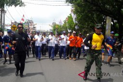 Korem 101/Antasari terjunkan prajurit Yonif 623 di ring 1 pengawalan obor Asian Games