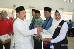 Calhaj Kloter 6 asal Labuhanbatu di berangkatkan