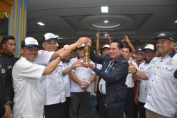Api obor Asian Games disambut meriah di Tebing Tinggi