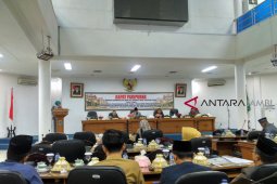 DPRD Batanghari gelar paripurna Ranperda tahun 2018