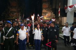 Di Tampaksiring, obor Asian Games disambut "Hanoman" (video)