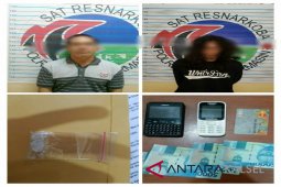 Polresta Banjarmasin tangkap dua pengedar saat transaksi
